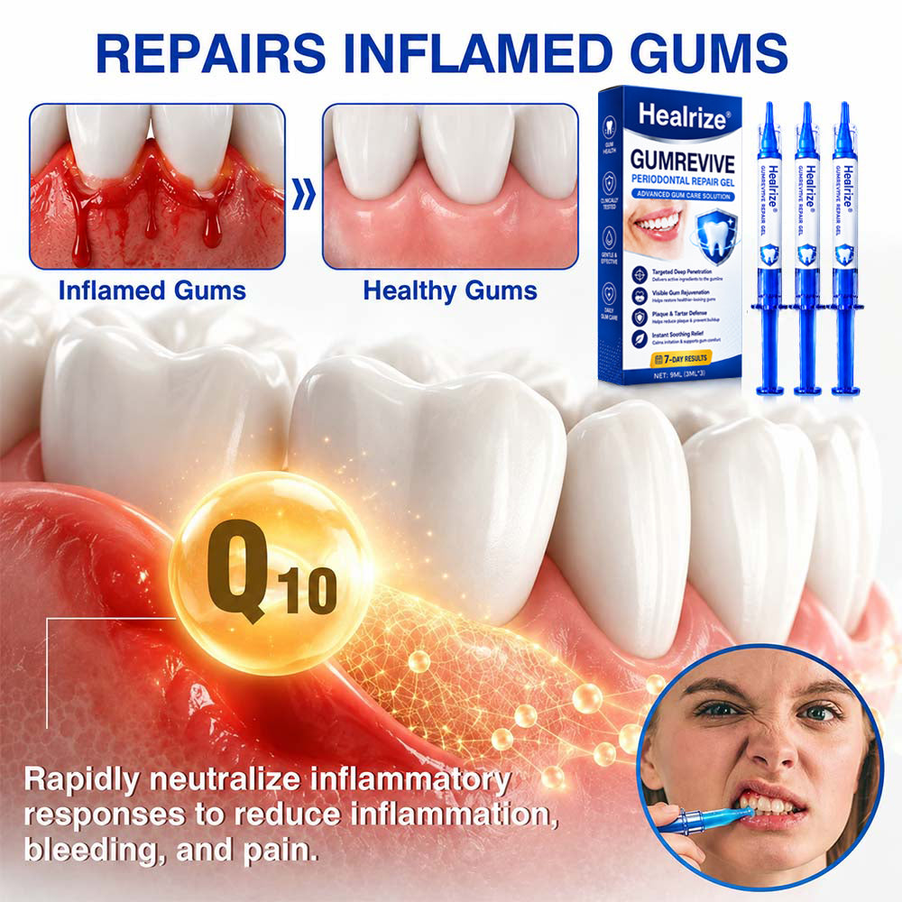 🧑‍⚕️Healrize® GumRevive gel for the regeneration of the tooth-supporting apparatus (for bleeding gums, receding gums, and loose teeth) 🦷