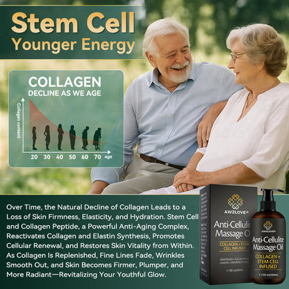 Awzlove® Luxurious Collagen & Stem Cell Anti-Cellulite Massage Oil💐 (🔥70% Off for a Limited Time!)💐