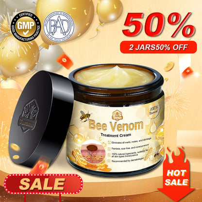 Turonu™ Bee Venom Skin Treatment Cream British Association of Dermatologists (BAD) Approved(Helping with acne, wart, rosacea, psoriasis, age spots, eczema, and reducing the appearance of stretch marks)🏵️