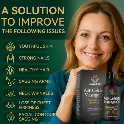 Awzlove® Luxurious Collagen & Stem Cell Anti-Cellulite Massage Oil💐 (🔥70% Off for a Limited Time!)💐