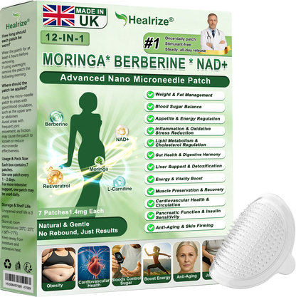 𝑶𝒇𝒇𝒊𝒄𝒊𝒂𝒍 𝑺𝒕𝒐𝒓𝒆 | 👩‍⚕️ H𝐞a𝐥r𝐢z𝐞® 1𝟐-𝐈N-1 M𝐨r𝐢n𝐠a * B𝐞r𝐛e𝐫i𝐧e * N𝐀D+ 𝐀d𝐯a𝐧c𝐞d N𝐚n𝐨 𝐌i𝐜r𝐨n𝐞e𝐝l𝐞 𝐏a𝐭c𝐡 (𝐎𝐧𝐜𝐞 𝐃𝐚𝐢𝐥𝐲, 𝐯𝐢𝐬𝐢𝐛𝐥𝐞 𝐜𝐡𝐚𝐧𝐠𝐞𝐬 𝐢𝐧 𝟕 𝐝𝐚𝐲𝐬）🛒 F𝐨r 𝐎𝐛𝐞𝐬𝐢𝐭𝐲, 𝐋o𝐨s𝐞 𝐒k𝐢n, 𝐃𝐢𝐚𝐛𝐞𝐭𝐞𝐬, 𝐒𝐥𝐞𝐞𝐩 𝐀𝐩𝐧𝐞𝐚, 𝐀𝐧𝐝 𝐉𝐨𝐢𝐧𝐭 𝐈𝐬𝐬𝐮𝐞𝐬 , 𝐉𝐨𝐢𝐧𝐭 𝐈𝐬𝐬𝐮𝐞𝐬 𝐀𝐧𝐝 m𝐨r𝐞🛒
