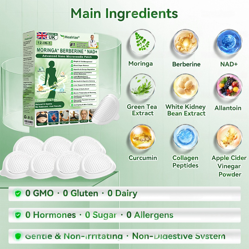 𝑶𝒇𝒇𝒊𝒄𝒊𝒂𝒍 𝑺𝒕𝒐𝒓𝒆 | 👩‍⚕️ H𝐞a𝐥r𝐢z𝐞® 1𝟐-𝐈N-1 M𝐨r𝐢n𝐠a * B𝐞r𝐛e𝐫i𝐧e * N𝐀D+ 𝐀d𝐯a𝐧c𝐞d N𝐚n𝐨 𝐌i𝐜r𝐨n𝐞e𝐝l𝐞 𝐏a𝐭c𝐡 (𝐎𝐧𝐜𝐞 𝐃𝐚𝐢𝐥𝐲, 𝐯𝐢𝐬𝐢𝐛𝐥𝐞 𝐜𝐡𝐚𝐧𝐠𝐞𝐬 𝐢𝐧 𝟕 𝐝𝐚𝐲𝐬）🛒 F𝐨r 𝐎𝐛𝐞𝐬𝐢𝐭𝐲, 𝐋o𝐨s𝐞 𝐒k𝐢n, 𝐃𝐢𝐚𝐛𝐞𝐭𝐞𝐬, 𝐒𝐥𝐞𝐞𝐩 𝐀𝐩𝐧𝐞𝐚, 𝐀𝐧𝐝 𝐉𝐨𝐢𝐧𝐭 𝐈𝐬𝐬𝐮𝐞𝐬 , 𝐉𝐨𝐢𝐧𝐭 𝐈𝐬𝐬𝐮𝐞𝐬 𝐀𝐧𝐝 m𝐨r𝐞🛒