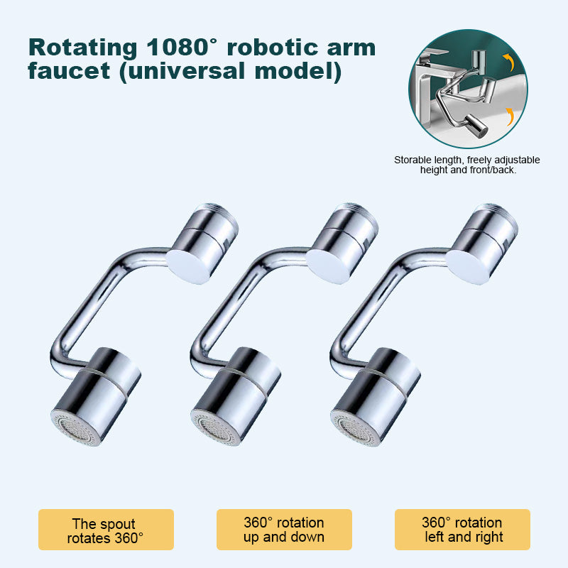Last Day Promotion 49% OFF🔥1080° All-adjustable Faucet Extender--⭐1080° Rotatable & Adjustable