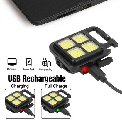 Last Day Promotion 50% OFF🔥TIMNAMY® Multifunctional Keychain Rechargeable Light