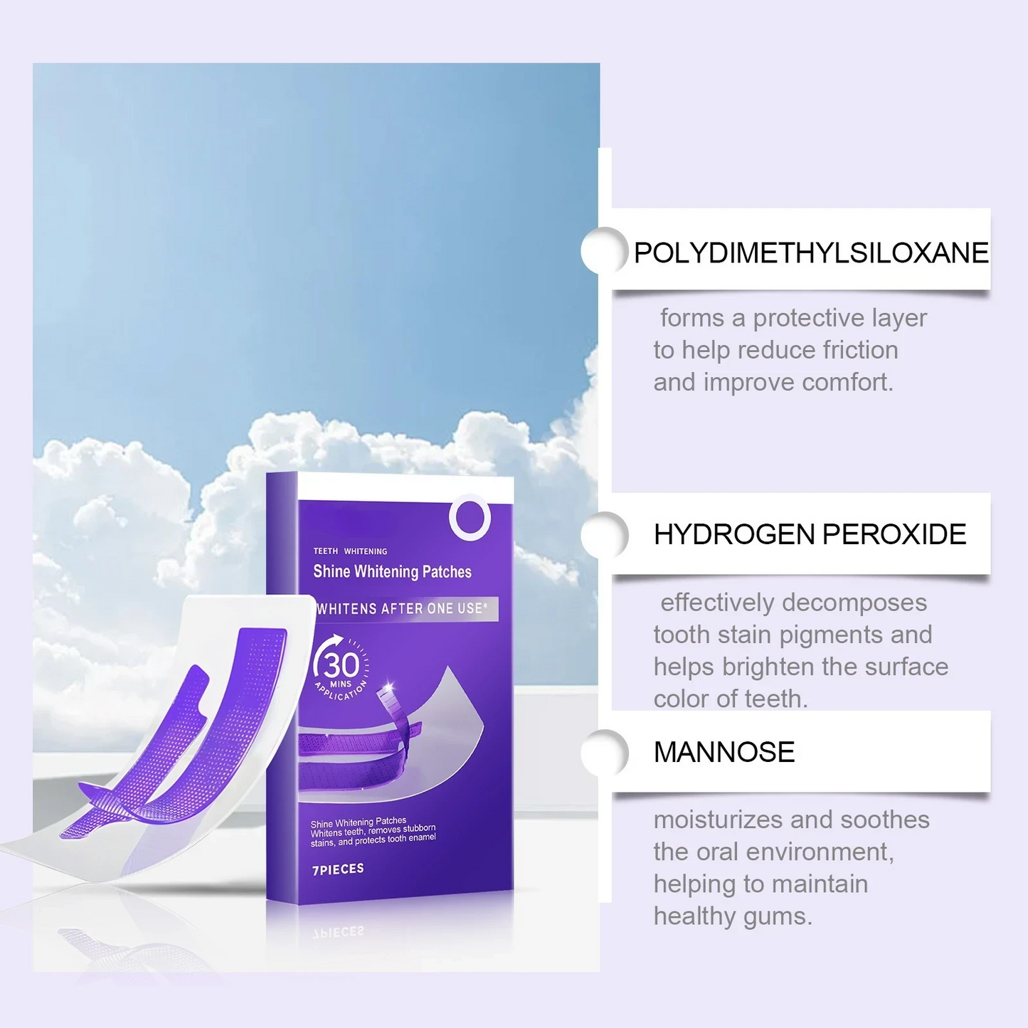 [🔥 Annual Sale]Healrize® Purple Whitening Strips, Your teeth will shine brighter than ever before.