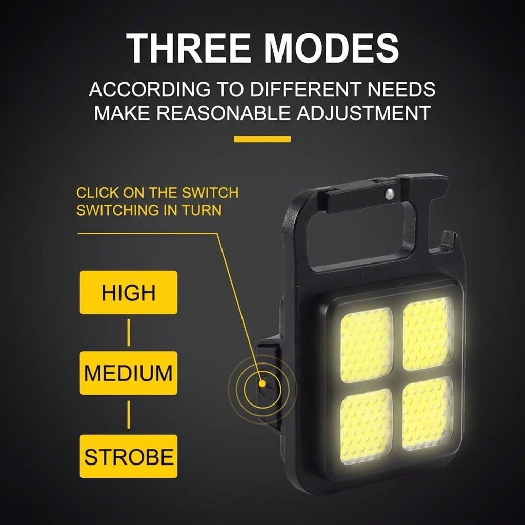 Last Day Promotion 50% OFF🔥TIMNAMY® Multifunctional Keychain Rechargeable Light
