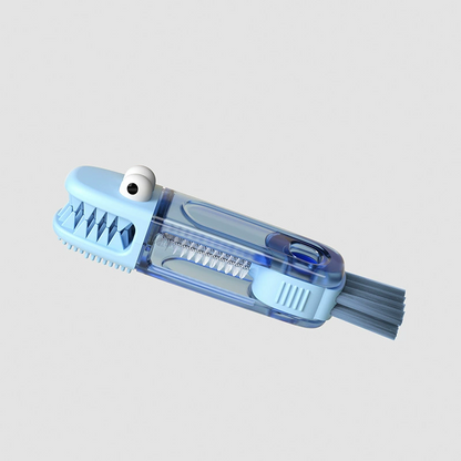(🔥Last Day Promotion-48%OFF)TIMNAMY® 4 in 1 Multifunctional Cleaning Brush---Ideal for cleaning cups, window tracks, keyboard crevices, sink seams, tile grout, car air vents, and tight corners.