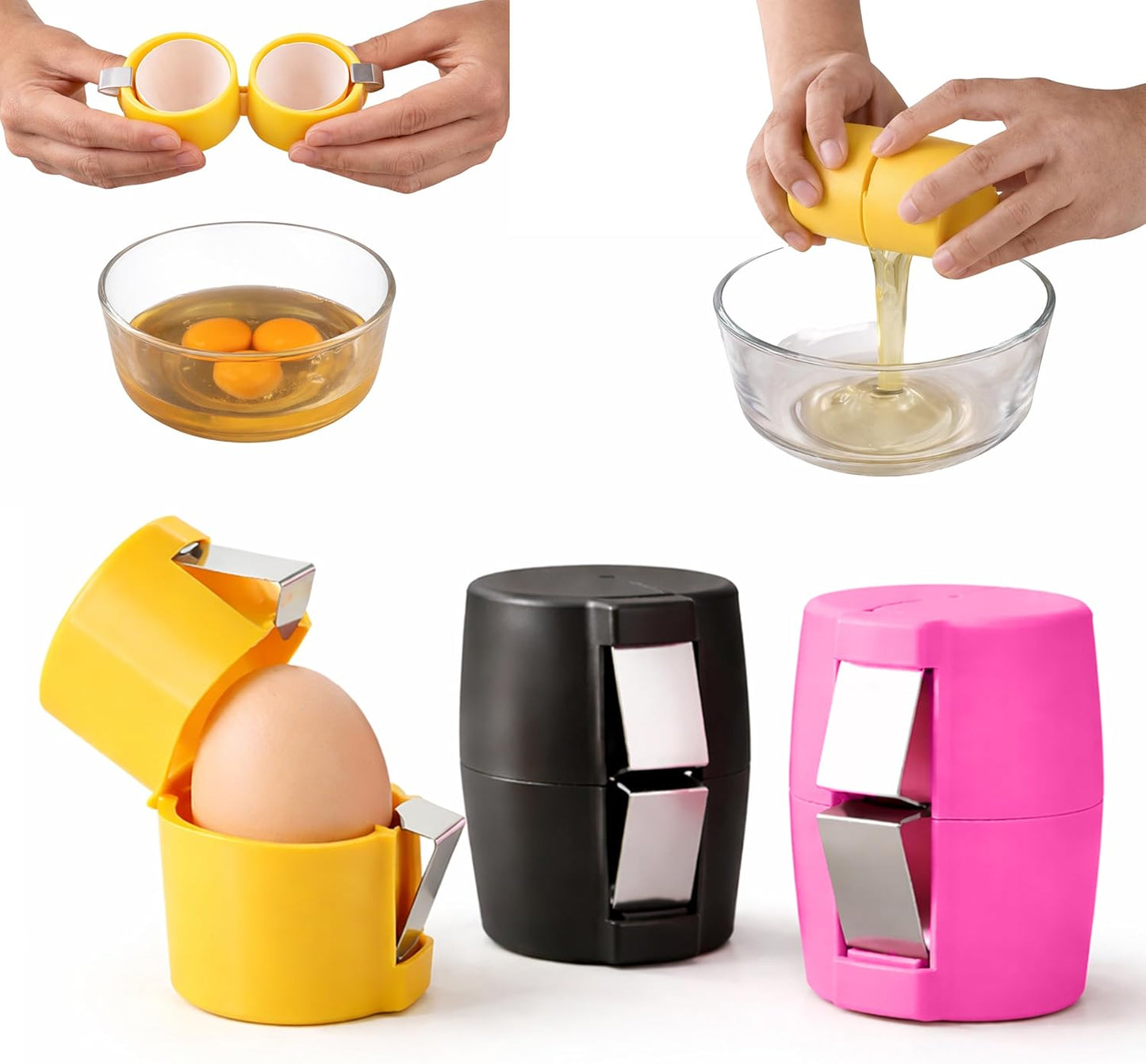 🔥 Today's Special: 60% OFF — Egg Cracker (Easy to Use, No Shell Fragments, A Kitchen Essential)
