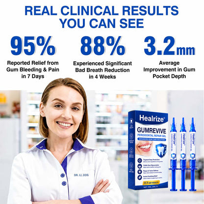 🧑‍⚕️Healrize® GumRevive gel for the regeneration of the tooth-supporting apparatus (for bleeding gums, receding gums, and loose teeth) 🦷