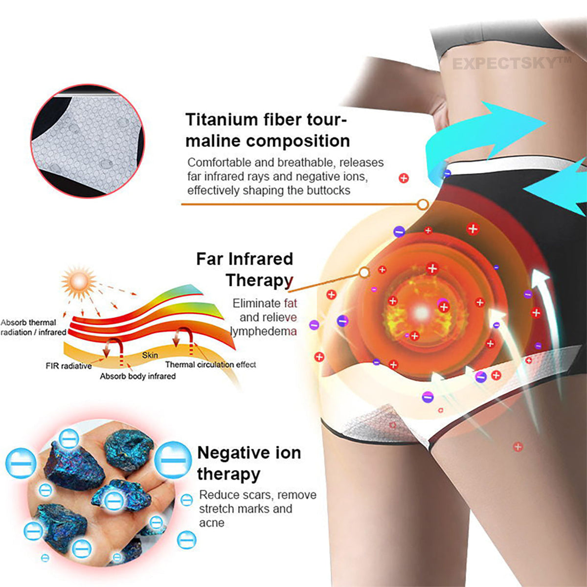 EXPECTSKY®Medical Grade Titanium Fiber Tourmaline Shaping Shorts🎁