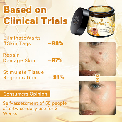 Turonu™ Bee Venom Skin Treatment Cream British Association of Dermatologists (BAD) Approved(Helping with acne, wart, rosacea, psoriasis, age spots, eczema, and reducing the appearance of stretch marks)🏵️