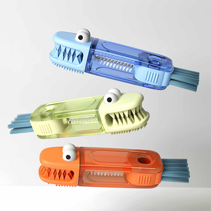 (🔥Last Day Promotion-48%OFF)TIMNAMY® 4 in 1 Multifunctional Cleaning Brush---Ideal for cleaning cups, window tracks, keyboard crevices, sink seams, tile grout, car air vents, and tight corners.