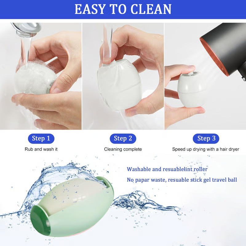 (🔥Last Day Promotion-48%OFF)TIMNAMY® Multifunctional Reusable Lint Roller Ball--Applicable soot, dust, grit,air, pet hair,cookie crumbs, food scraps,confetti, dandruff,ect